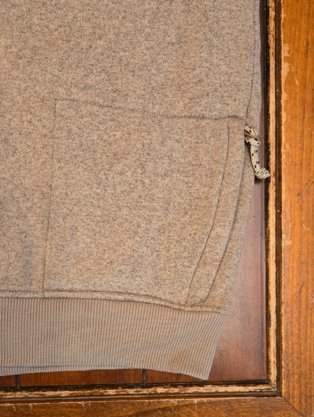 Howler Brothers Taupe Zip Shaman Hoodie with Floral Printed Yoke - Picture 11 of 11